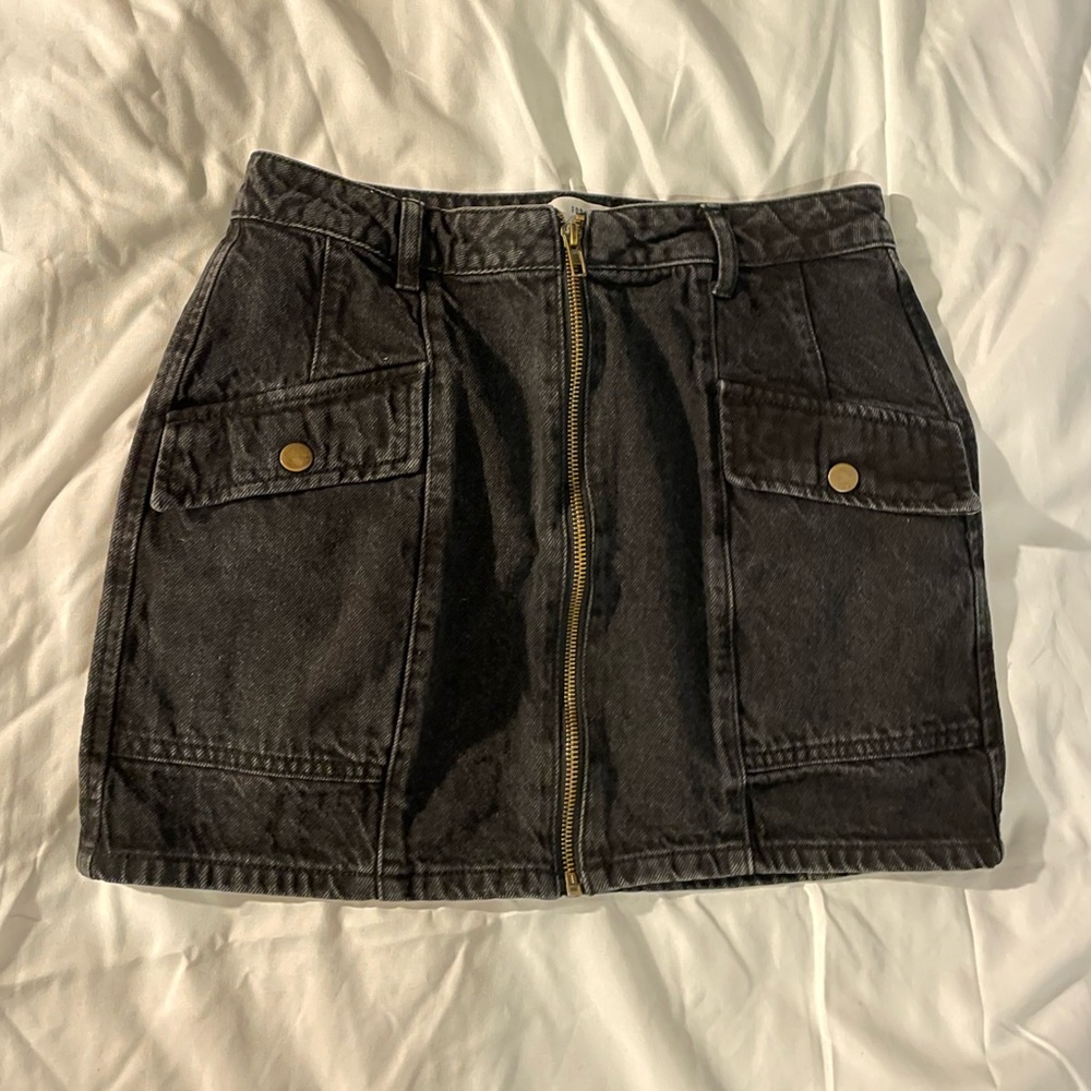 denim pencil skirt